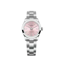 ROLEX OYSTER PERPETUAL 277200 'LADIES' STAINLESS STEEL PINK DIAL