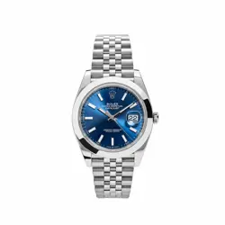 ROLEX DATEJUST 126300 STAINLESS STEEL BLUE DIAL JUBILEE