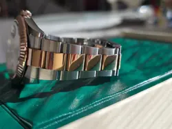 2021 Rolex Mens Datejust 126331 Sundust Rose 18kt TT Oyster Box & Papers 41mm