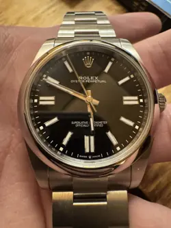 2025 ROLEX OP 41 BLACK DIAL 124300