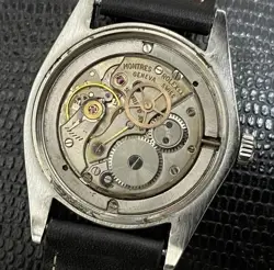 Rolex Precision Black 6426 Oyster Date Men's Watch Roman Dial Good Working Condi