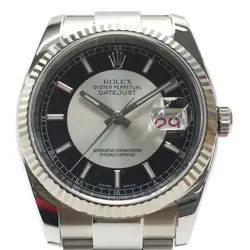 USED ROLEX 116234 BLACK AUTOMATIC CASE: 36MM BAND: 18CM MEN'S WATCH #102361