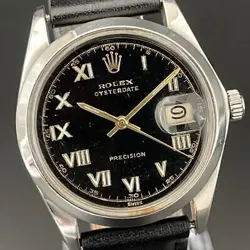 LUXURY ROLEX/ROLEX/PRECISION/BLACK/BLACK/6426/OYSTERDATE/33MM/MANUAL
