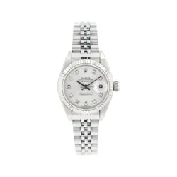 ROLEX DATEJUST 69174 26MM SILVER DIAMOND (N.S) DIAL FLUTED BEZEL JUBILEE BAND