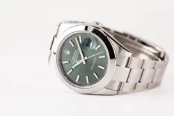 ROLEX DATEJUST 126300 41 MINT GREEN OYSTER WATCH
