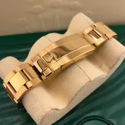 Automatic Watch ♔Rolex♔ 40mm In 18K Yellow Gold Steel Green Dial