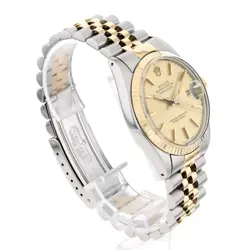 ROLEX Datejust 16013 Champagne Gold bar 91 Number second hand mens