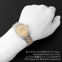 ROLEX Datejust 16013 Champagne Gold bar 91 Number second hand mens