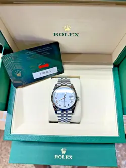ROLEX DATEJUST 126334 41MM SS WHITE DIAL ROMAN JUBILEE FLUTED BRAND NEW FULL SET