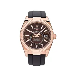 Rolex Sky-Dweller 326235 Rose Gold Brown Chocolate Dial Oysterflex
