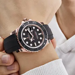 ROLEX YACHT-MASTER 126655 ROSE GOLD BLACK DIAL (2023)