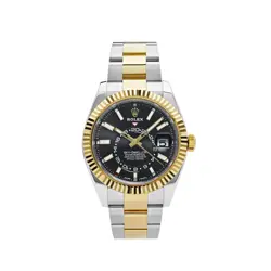 ROLEX SKY-DWELLER 326933 STAINLESS STEEL YELLOW GOLD BLACK DIAL (2020)
