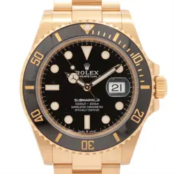 ROLEX SUBMARINER 126618LN YG AT BLACK DIAL