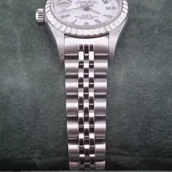 Rolex Datejust 26 69240 White Roman Dial Year: 1998 Excellent With Original Box