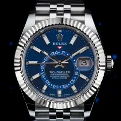 ROLEX SKY-DWELLER 42MM BLUE DIAL JUBILEE BRACELET 326934 COMPLETE SET 2023