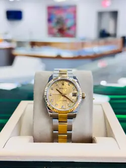 Rolex Datejust 31  178243 Factory Champagne Diamond Jubilee dial Oyster Band P
