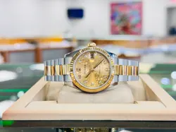 Rolex Datejust 31  178243 Factory Champagne Diamond Jubilee dial Oyster Band P