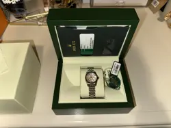 Rolex Datejust Silver Oyster Pink Mother Of Pearl Watch