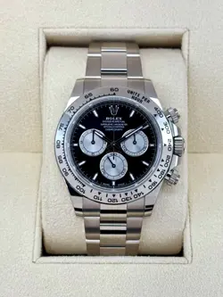 NEW 2024 ROLEX DAYTONA 40MM 126509 WHITE GOLD BLACK DIAL