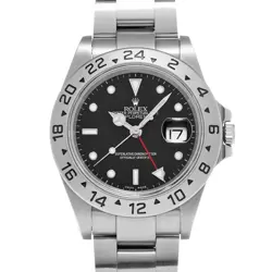 ROLEX 16570 EXPLORER II BLACK MENS WRISTWATCH WITH BOX & PAPER