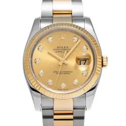 116233G DATEJUST CHAMPAGNE/DIAMOND