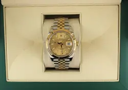 2022 ROLEX DATEJUST 126333 CHAMPAGNE DIAL TT 18KT JUBILEE NO PAPERS 41MM