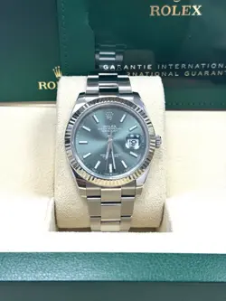 ROLEX DATEJUST 126234 SILVER OYSTER BRACELET WITH SILVER BEZEL