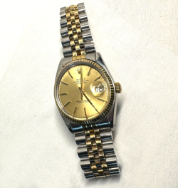 18K YELLOW GOLD/STEEL