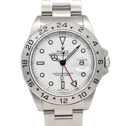 USED ROLEX EXPLORER II 16570 WHITE MEN'S WATCH #101311