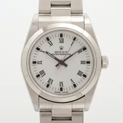 ROLEX OYSTER PERPETUAL 77080 SS AT WHITE DIAL 2 EXTRA LINKS