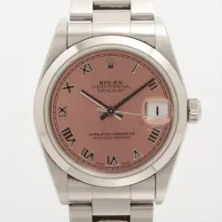ROLEX DATEJUST 78240 SS AT PINK-FACE 1 EXTRA LINK