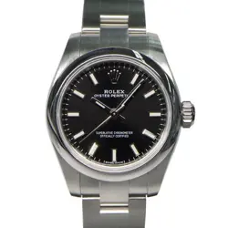 USED ROLEX OYSTER PERPETUAL 176200 BLACK LADIES WATCH #101231