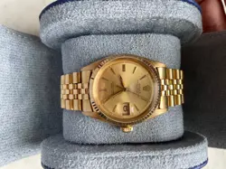 ROLEX DATEJUST 1601 18KT SOLID GOLD YEAR 1963 PIE PAN DIAL MEN'S WATCH