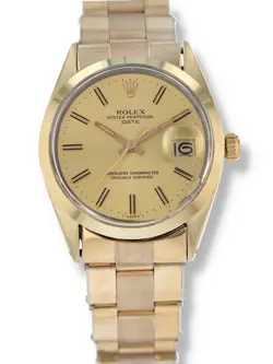 Rolex 40497: Gold Plated Date, Watch Ref. 1550, Circa 1978
