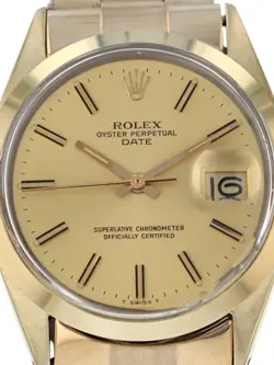 Rolex 40497: Gold Plated Date, Watch Ref. 1550, Circa 1978