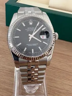 Rolex 2015 Datejust 36 Black-Full Rolex Service w/Two Year Warranty Dated 2/2025