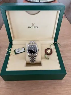 Rolex 2015 Datejust 36 Black-Full Rolex Service w/Two Year Warranty Dated 2/2025
