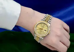 Rolex Oyster Perpetual DateJust Watch 18K Yellow Gold&Stainless Steel Ref.16030R