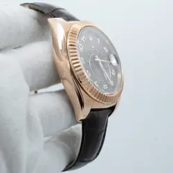 Rolex Sky-Dweller 42mm Rose Gold Chocolate Dial  Ref 326135 Original Box & Paper