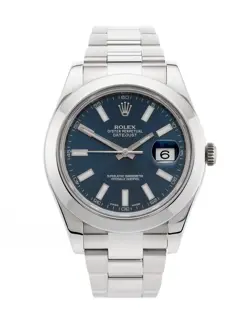 ROLEX DATEJUST II 116300 41MM BLUE DIAL, FULL SET 2014