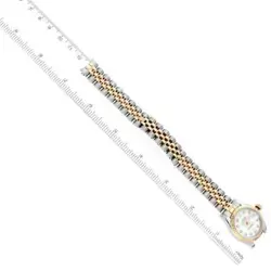 ROLEX DATEJUST STEEL YELLOW GOLD WHITE DIAMOND DIAL LADIES WATCH 179173