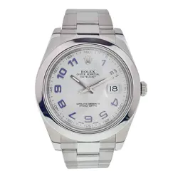 ROLEX DATEJUST II STAINLESS STEEL SILVER DIAL 41MM AUTOMATIC MEN’S WATCH 116300