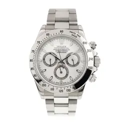 ROLEX DAYTONA STAINLESS STEEL WHITE DIAL 40MM AUTOMATIC MEN’S WATCH 116520