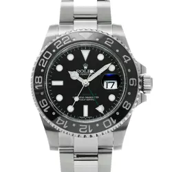 USED ROLEX GMT MASTER II 116710LN BLACK CASE SIZE 40×40MM MEN'S WATCH #31127