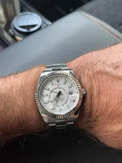 ROLEX 326934 SKY DWELLER WHITE DIAL STAINLESS STEEL BOX PAPER 2021