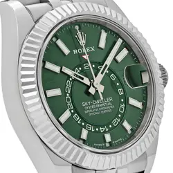 ROLEX SKY-DWELLER 336934 STAINLESS STEEL GREEN DIAL JUBILEE (2025)