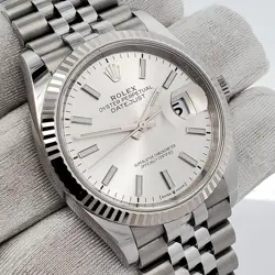 WHITE GOLD/STEEL WATCH