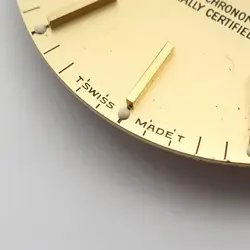 Rolex Datejust Champagne Gold Dial Hands Tritium Index Parts - Used A Condition
