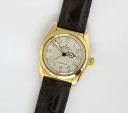 VINTAGE ROLEX BUBBLEBACK REF.2940 ORIGINAL DIAL MINT CONDITION 14K GOLD TOP