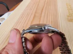 Vintage 1971 Rolex Datejust 1601 No Lume Steel Silver Sunburst Dial Unpolised?